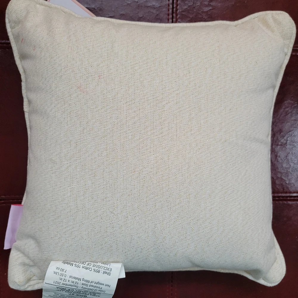 NWT Bella Lux Pillow ~ Embellished Beaded Heart ~ Valentine's Day ~ Ring Bearer